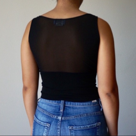 Vintage Morgan De Toi Micro Mesh Embroidered Top - Picture 3 of 5